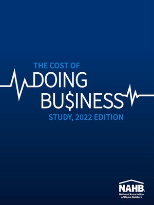 cover image of The Cost of Doing Business Study, 2022 Edition